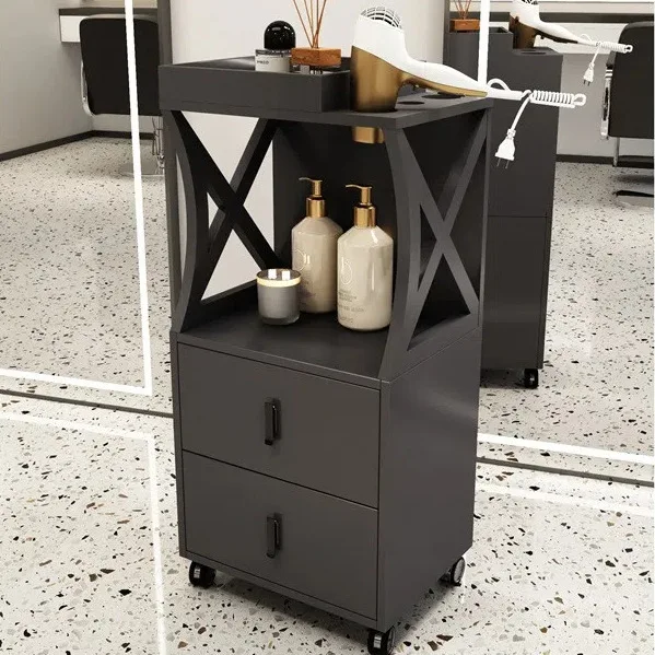 Beauty salon tool cabinet, hair salon mirror table, special drawer cabinet, cut hair, wooden locker, barber shop work cabinet