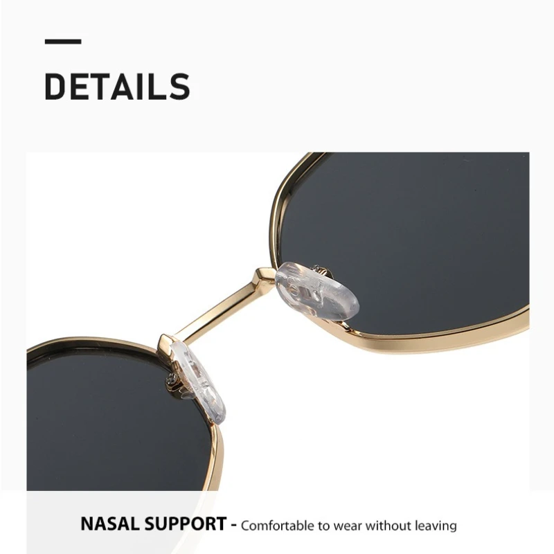 Retro Circular Polygonal Metal Myopia Sunglasses Fashionable Metal Framed Eye Protection UV Resistant Glasse 0 To -4.0