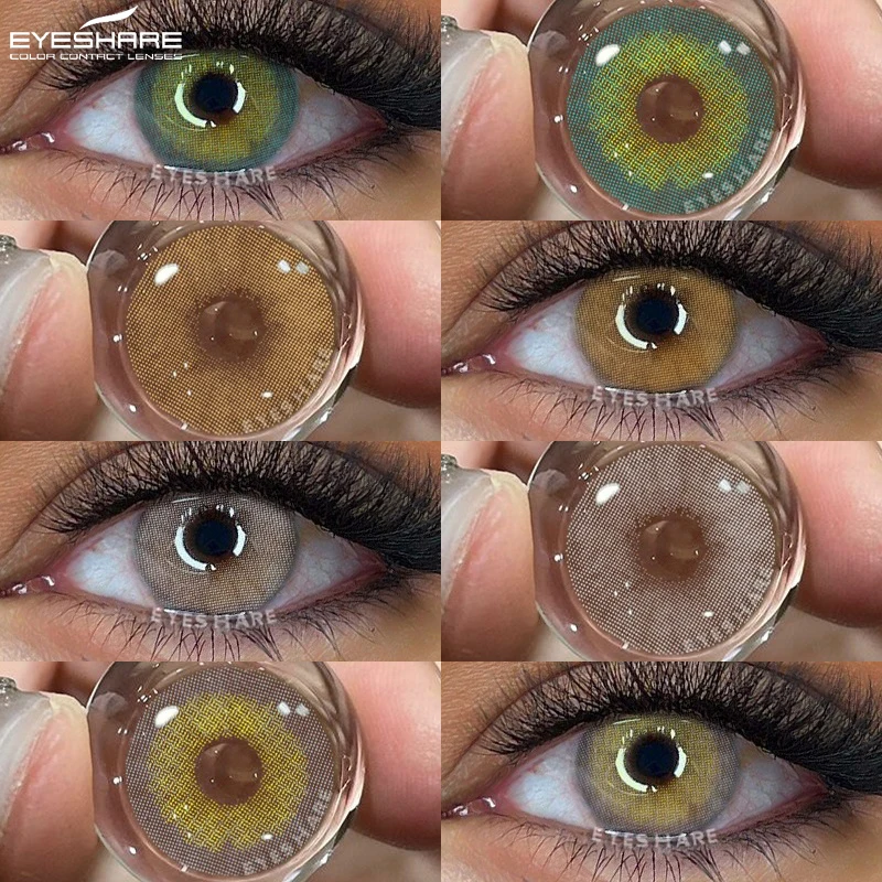 EYESHARE 1 Pair Color Contact Lenses for Eyes Blue Contact Lenses Brown High Quality Natural Contact Lenses Cosmetic Gray Pupils