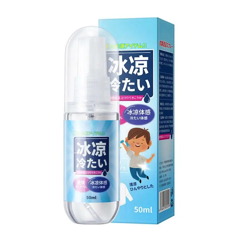 Clothing Cooling Spray Summer Instant Cooling Relief Spray Long-Lasting Refreshing Cooling Artifact for Hiking Picnic Outings