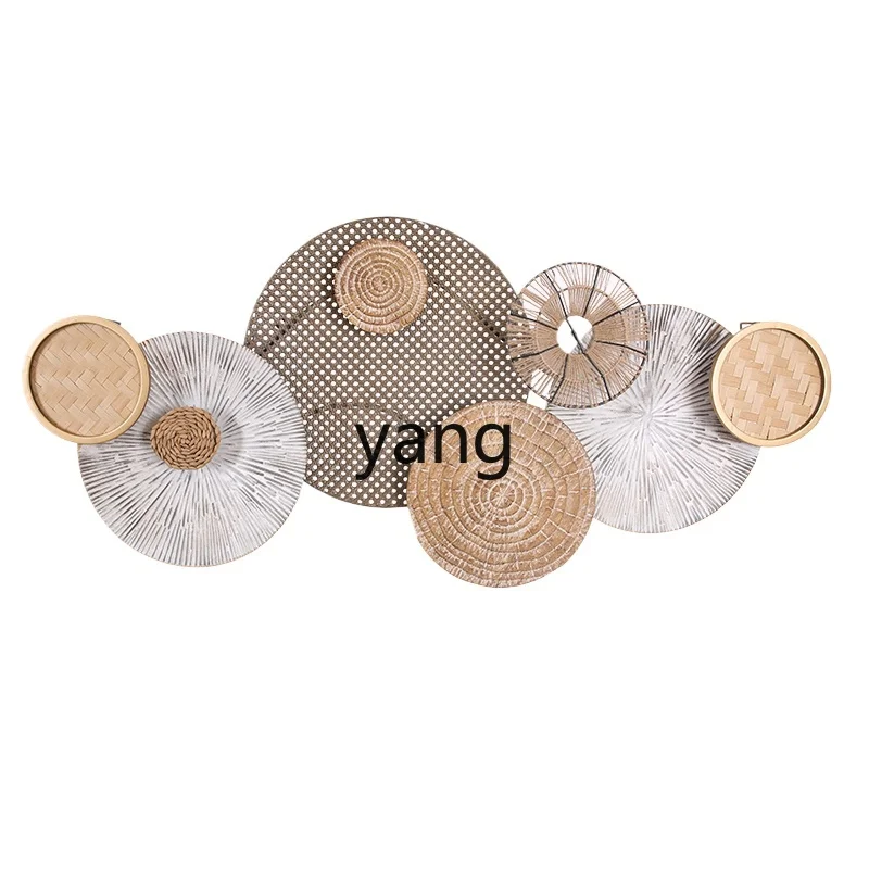 Yjq Silent Wind Log Dining Room/Living Room Sofa Background Wall Pendant Advanced Sense Bedroom Wall Stickers