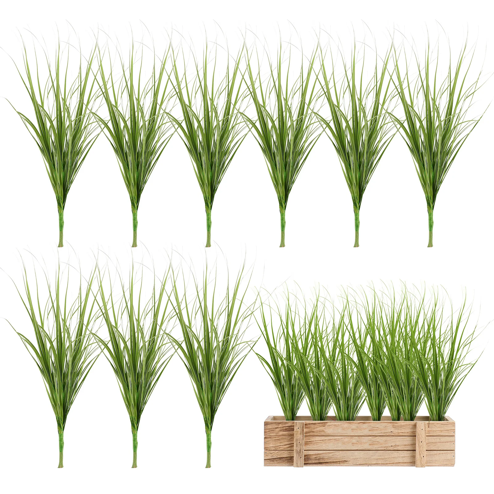 

12pcs Artificial Grass Fake Greenery Decor Simulation Plant Prop For Home Photography Scene Adornment Lifelike Grass Craft