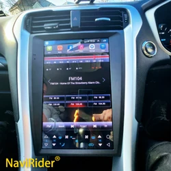 8GB + 256GB 12.1Inch Tesla Screen Car Multimedia Video Player For Ford Mondeo 2016 Fusion Radio Android 14 GPS Stereo Head Unit