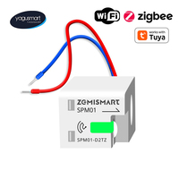 Yagusmart Zigbee WiFi Smart Home Electric Energy Meter Power Consumption Meter Sensor Zigbee2MQTT Measure Alarm Work with Tuya