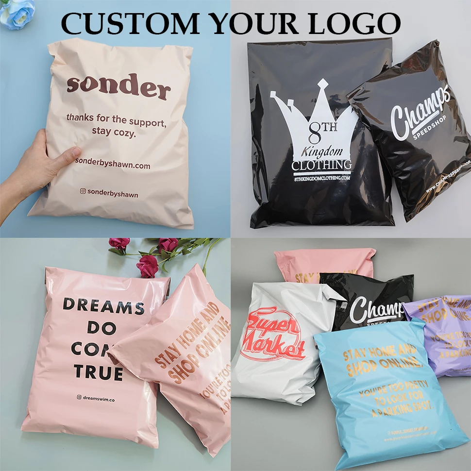 

Custom Express Bags Shipping Packaging Clothing Plastic Bags Envelope Mailing Bags Self-Adhesive Bags Custom Printed Logo mailer