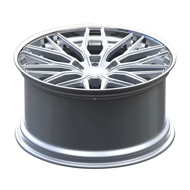 【2025】تخصيص محور عجلات مصقول فضي 5x130 21x9.5 21x11 2 قطعة حافة سيارة من سبائك الألومنيوم المزورة لسيارة Vw Golf Mk4 Lexus Es300h #3