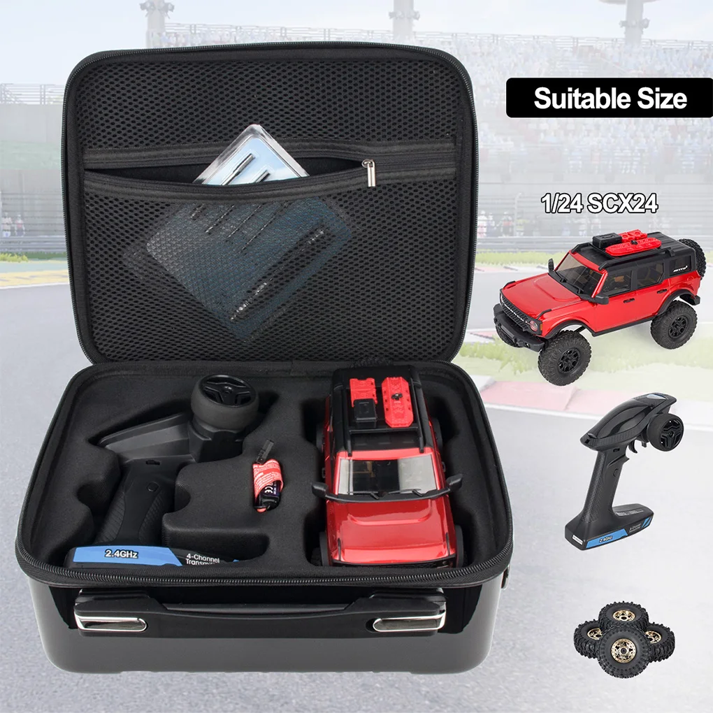 Waterproof Carrying Storage Bag for Axial SCX24 Portable Handheld Shoulder Strap Storage Case for 1/24 RC Crawlers Car Parts