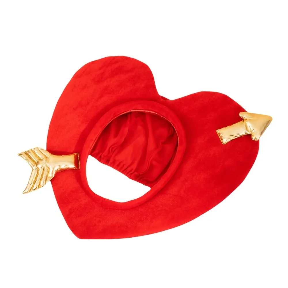 Valentine's Day Confession Props Adorably Quirky Love Hat Cupid Arrow Piercing Headband Party Performance Props Men and Women
