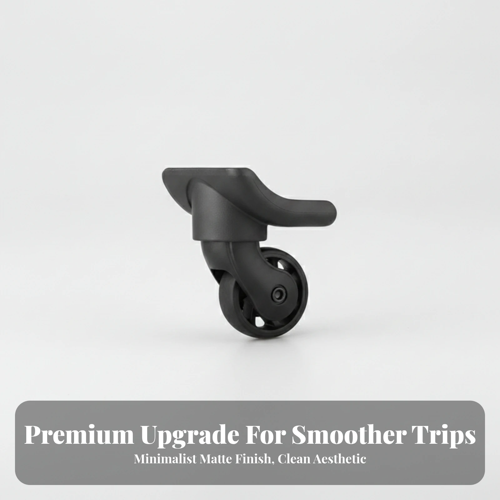 Luggage Caster with Mounting Base Replacement Luggage Wheel Suitcase Wheel Sturdy Hardware Smooth for DIYers