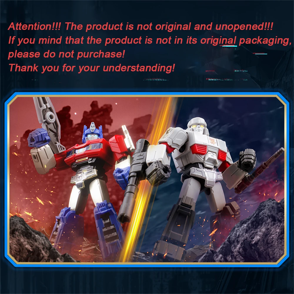 ブロキーズ X トランスフォーマー オールスター5 オリジンズ ムービー公式 - オプティマスプライム＆メガトロン アクションフィギュア トイ オリオンパックス オーナメント ギフト