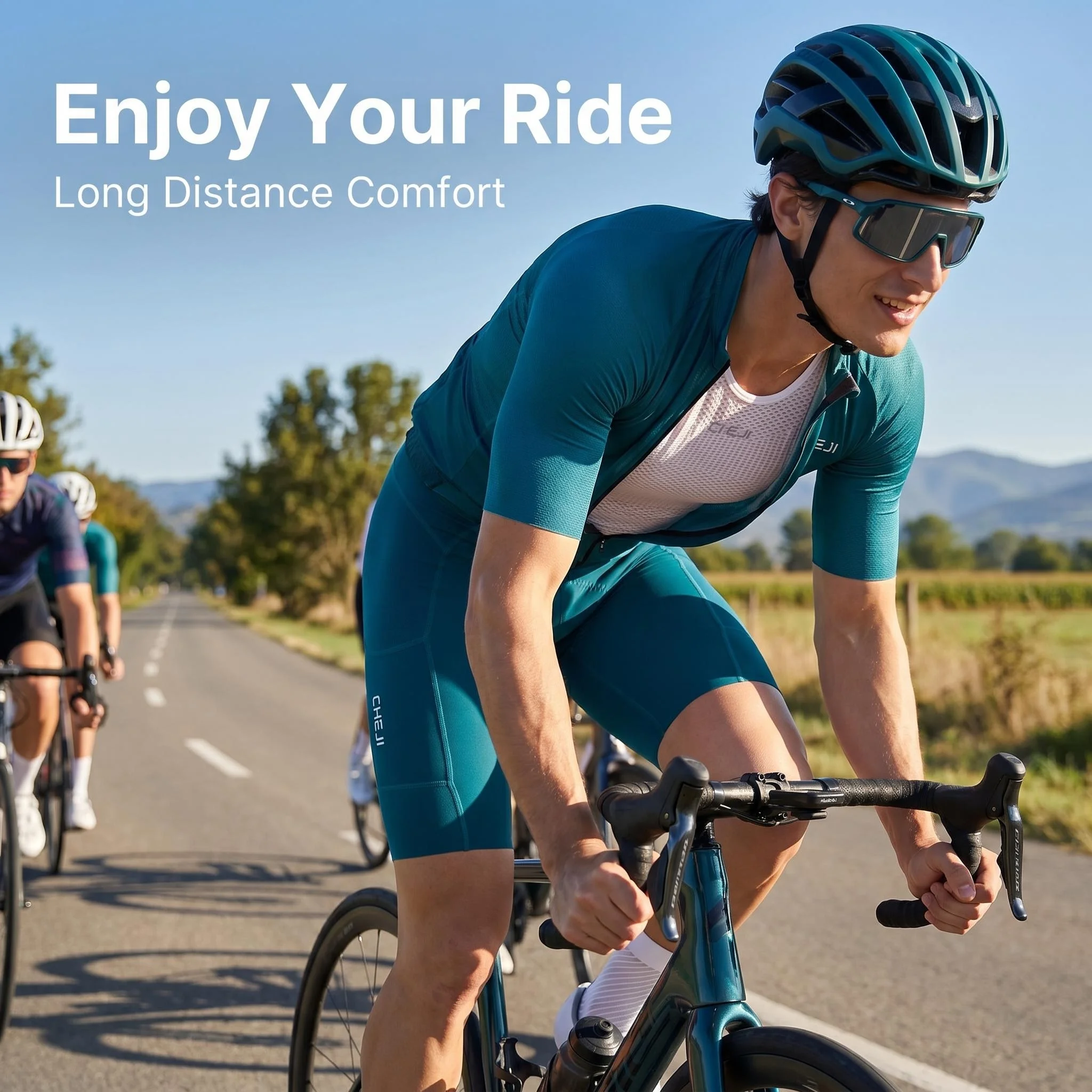 Cheji Men's Cycling Bib Shorts image 3
