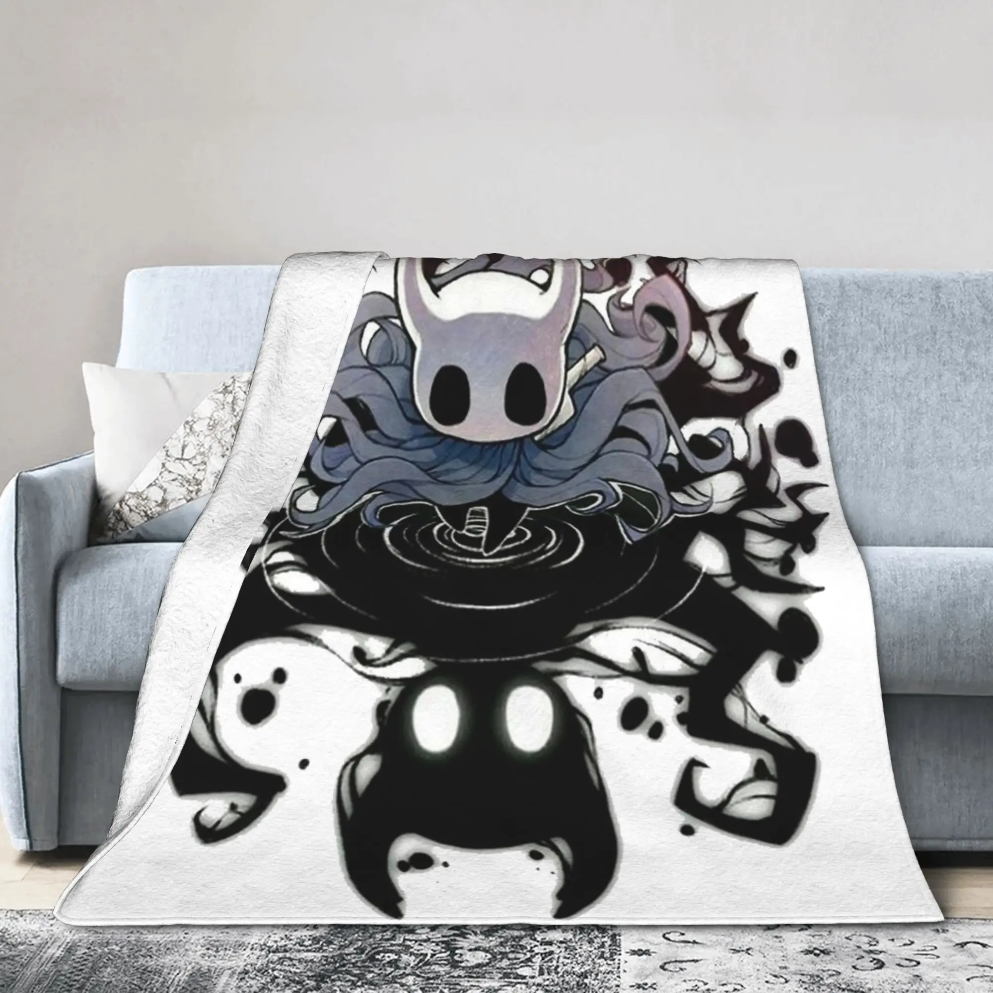

Hollow Knight Game Blankets Quality Warm Soft The Knight Born in The Abyss Throw Blanket Winter Couch Chair Sofa Bed Bedspread