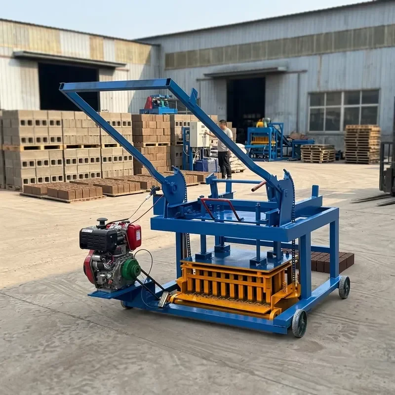QMY4-45 High Efficiency Mobile Laying Block Making Machine Concrete Hollow Brick Machine Price