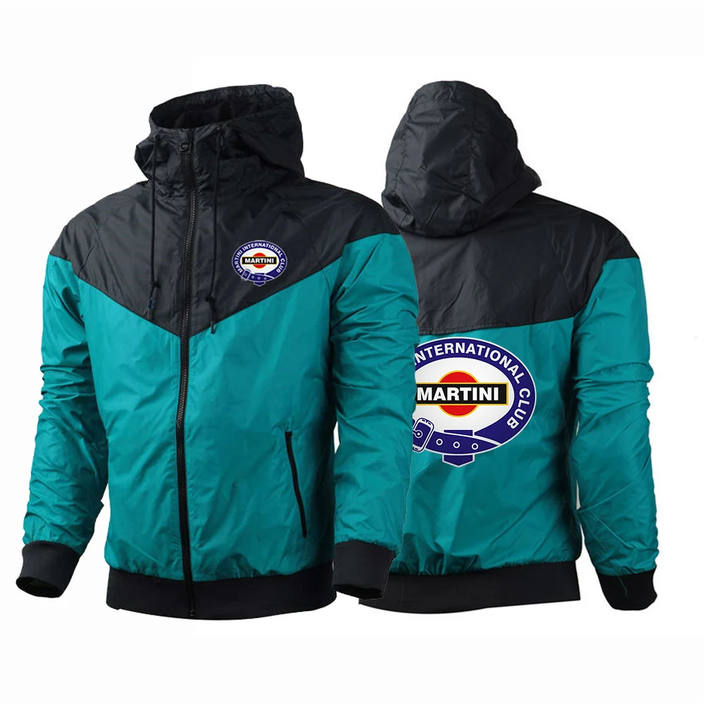 

Martini Racing 2024 New Style Men's Printing Spring and Autumn Leisure Harajuku Zipper Breathable Five-Color Windbreaker Coats