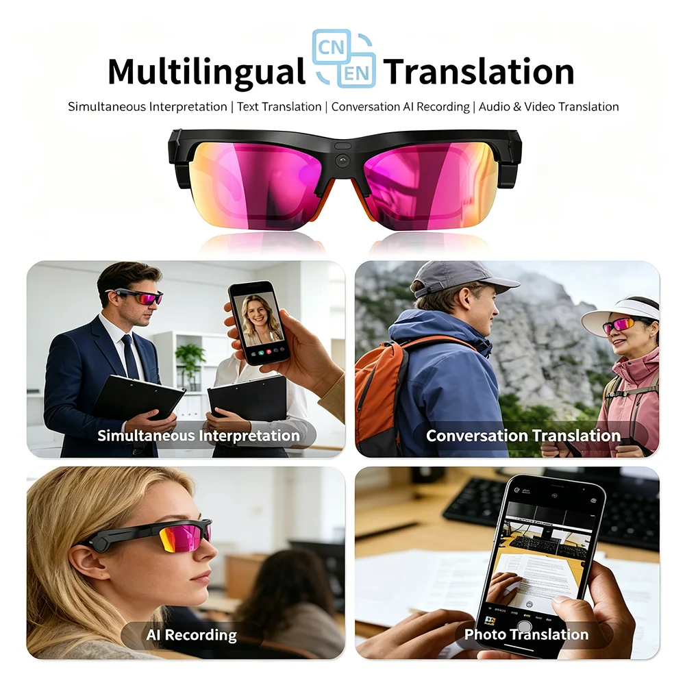 Умные спортивные очки для вело – обзор и цена Smart Glasses Lens