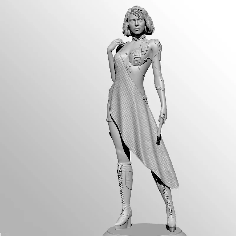 

1/24 Mechanical Agent Series Resin Model Figure Gk Micro Miniature 3d Printed White Model Toy Unassembled And Unpainted Kit