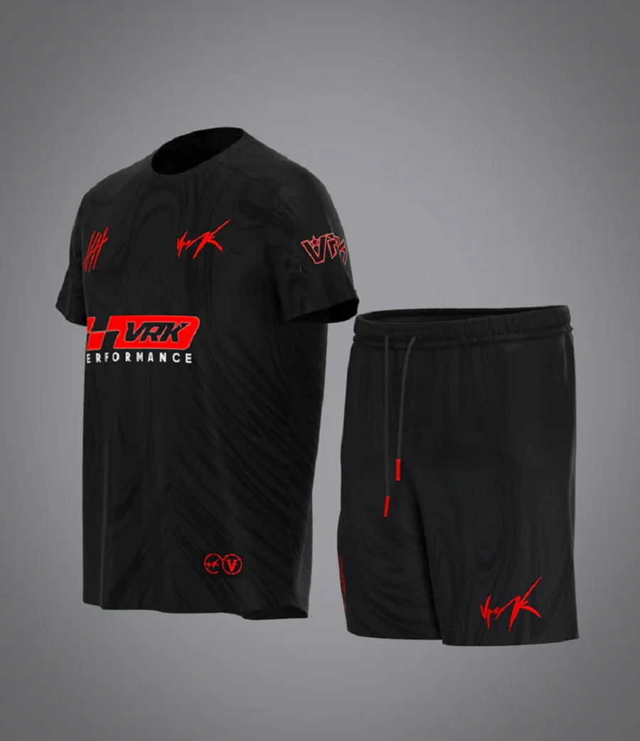 VRK3D Lollipop Print Set Soft, Comfortable T-Shirt Men's Sports Cotton-Like Short Sleeve and Shorts Casual Summer Set view 4