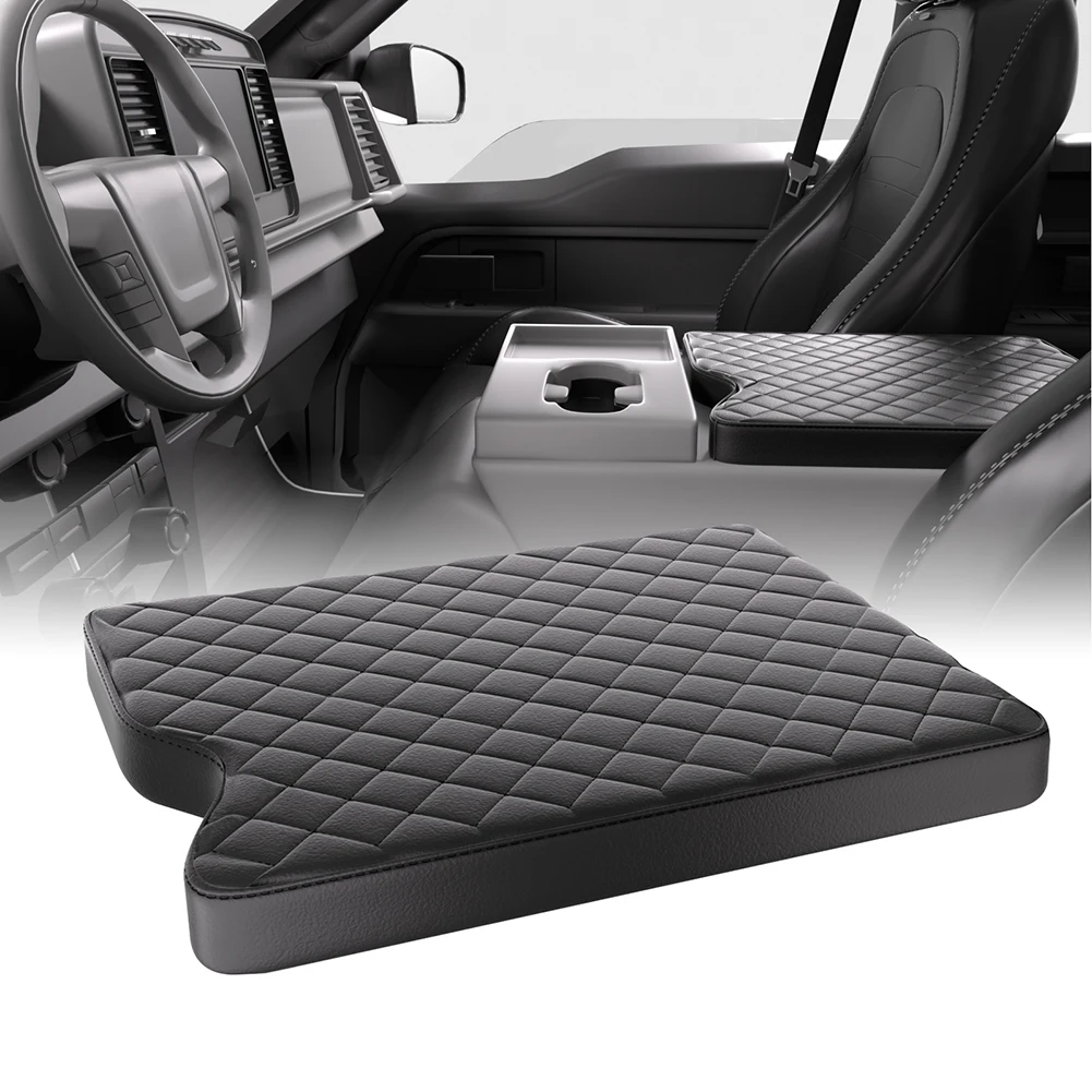 Breathable Microfiber Leather Armrest Cover for Ford for f150 for f250 F350 1522, Waterproof Coating, for french Double Seams,