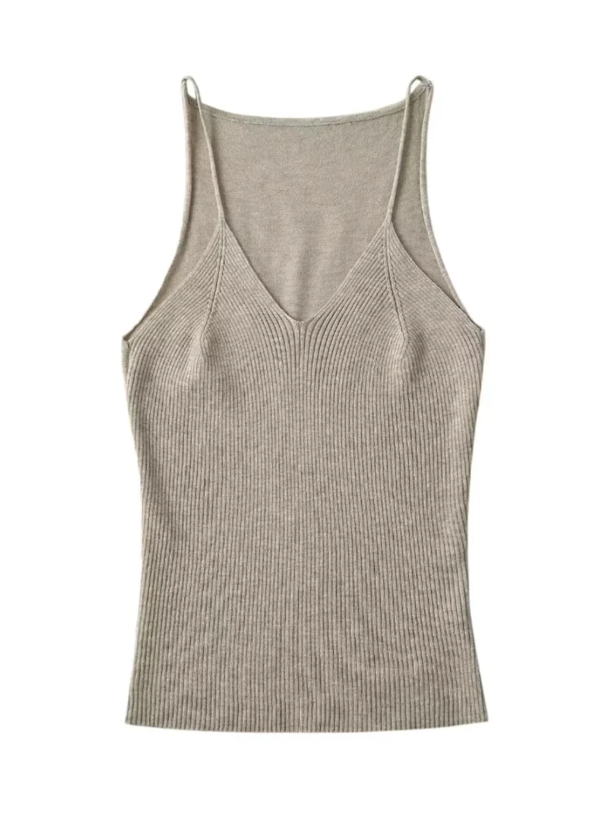 

Вязаный жилет Spicy Girl, женская верхняя одежда, дизайн, облегающий эластичный базовый слой, внутренняя одежда, топ ort Sle Commute Faion