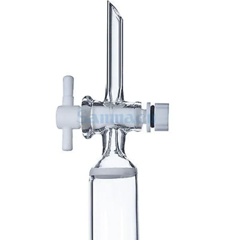 ID 16/20/30/44mm Length 200/300mm 24/29 Tube O/D 9-10mm Glass Chromatography Column PTFE Stopcock Ground Cone Fritted