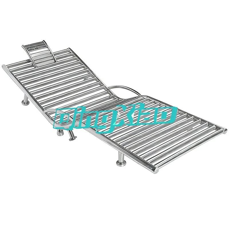 Stainless Steel Pool Lounge Chair Massage Recliner Durable Outdoor Poolside Leisure Rest Seat For Relaxation And Sunbathing