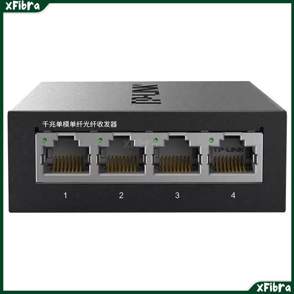 

TP-Link TL-FC311A+FC314B 3KM BiDi Gigabit Fiber Converter 1 to 4 RJ45