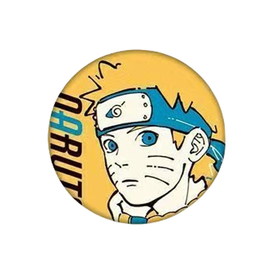 58mm Anime Obito Shikamaru Cosplay COSTUME Badge Pin SPTE Tinplate