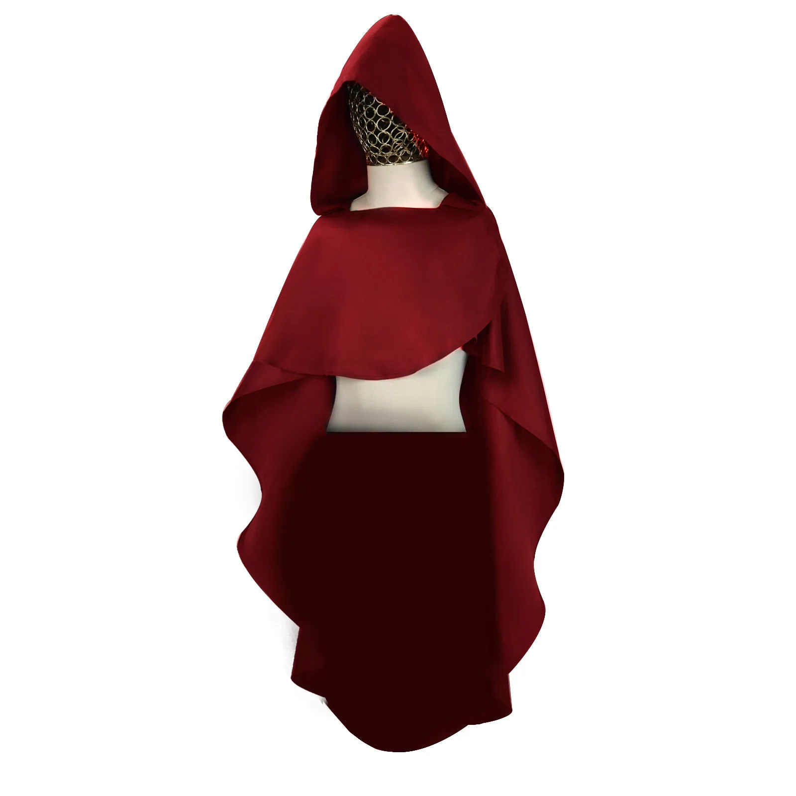 

Halloween Adult Children Cos Costume European Retro Medieval Knight Cape Medium Long Hooded Cape Cape