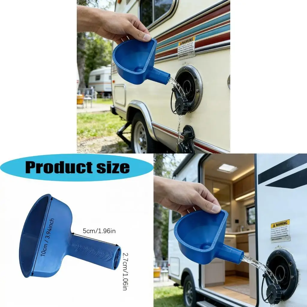 RVs Water Funnel 3D Printed Funnel For Campers And Travel Trailers Reusable