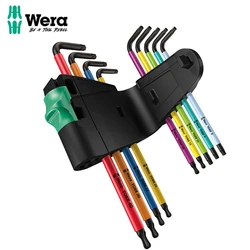 WERA 05073599001 967 SPKL/9 TORX Plum Blossom Tool Set Integrated Plastic Shell Ball Head Design Wear Resistant Clamp Material