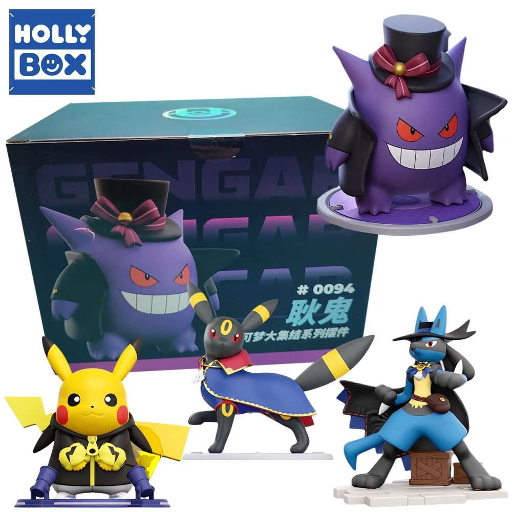original-holly-box-pokemon-unite-series-action-figures-gengar-lucario-cartoon-characters-trendy-toys-ornaments-birthday-gifts