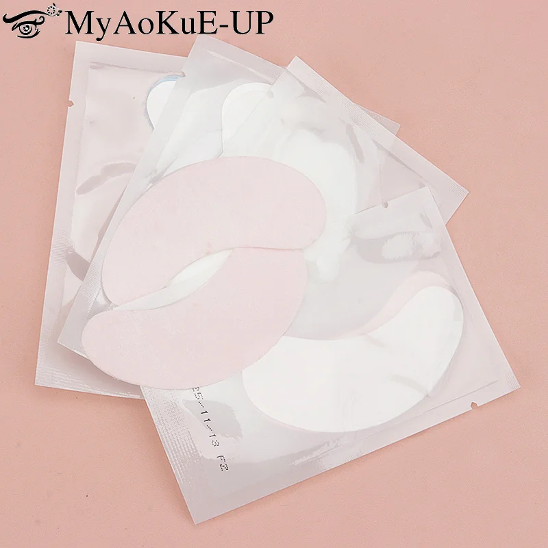 50 Pairs Hydrogel Lash Extension Eye Patch Under Eyes Pad Gel Eyelash Stickers Clear Eyelashes Extension Pads Women Makeup Tools