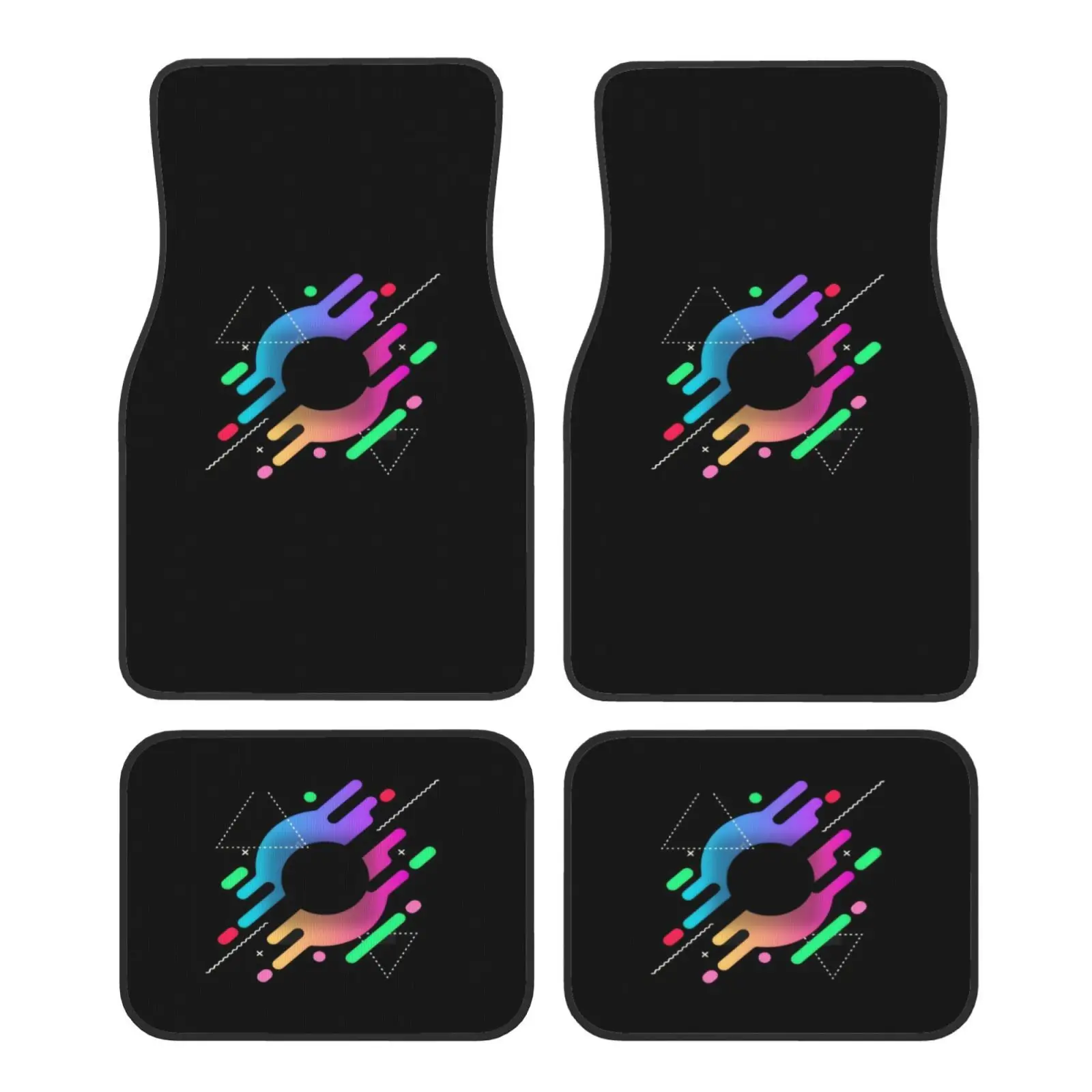 --4pcs--Innovative Design Vehicle Floor Mats--Crystal Velvet Car Mats--Compatible With All Types Of Vehicles