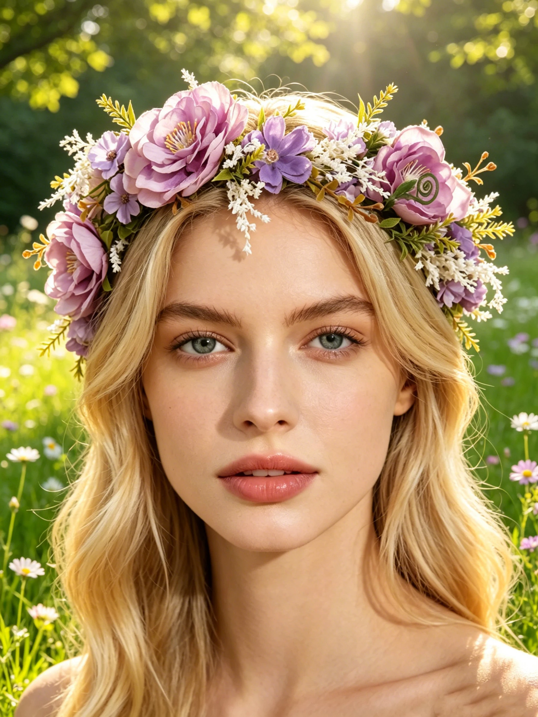 Photography Artificial Lighting - Couronne de fleurs artificielles de pivoines