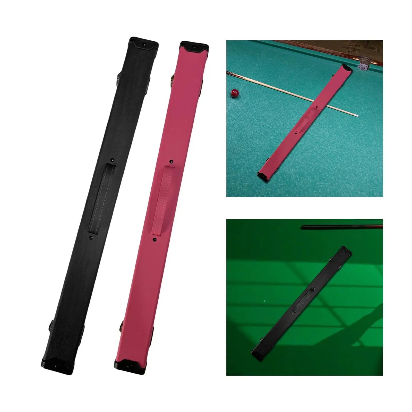 

Надежный чехол-держатель для кия с ручкой из искусственного бархата для хранения бильярдных клюшек 1/2, путешествий и защиты