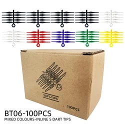 WEDARTE 50pcs Soft Dart Tip 2BA wrench kit For Soft Plastic Tip Electronic Dartboard Accessories,dart tips with a tool wrech kit