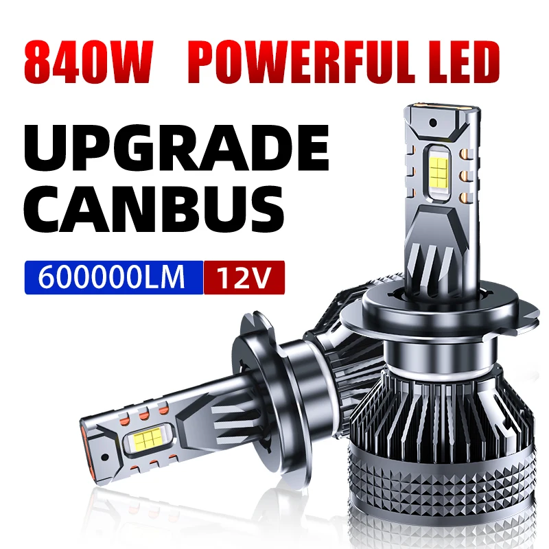 

H7 H4 LED Canbus 600000LM 3570 CSP Chip LED Headlights For Car H1 H11 9005 HB3 9006 HB4 840W 9-16V High Low Beam LED Lamps Bulbs