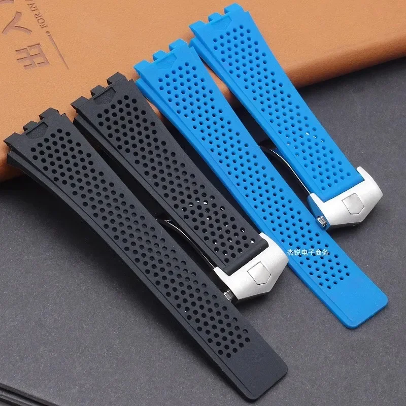 New 22mm concave and convex mouth suitable for TAG HEUER watch strap silicone diving sports grade super Carlisla silicone strap