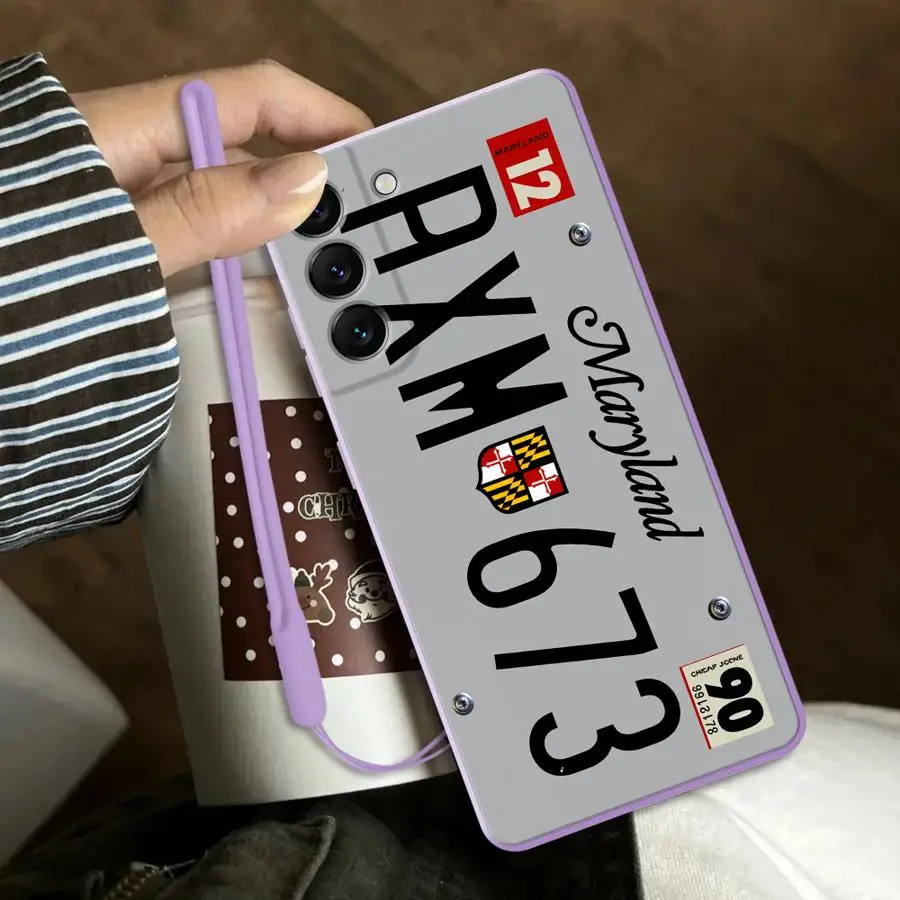 Cool Vintage License Plate Retro Phone Cover Case for Samsung Galaxy A24 A22 A52 A15 A13 A14 A35 A16 A36 A26 A51 A11 A12 A34