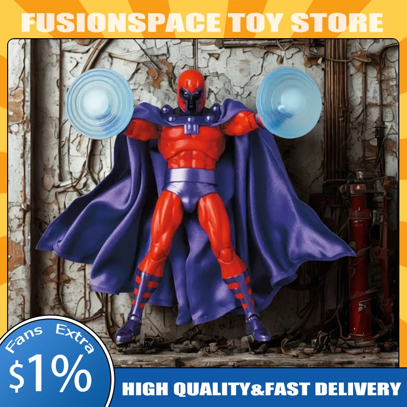 

In Stock Mafex Anime Figures X-Men Magneto Figure Toy 4 Heads Action Figurine Boys Collect Desk Decorat Model Toy Birthday Gifts