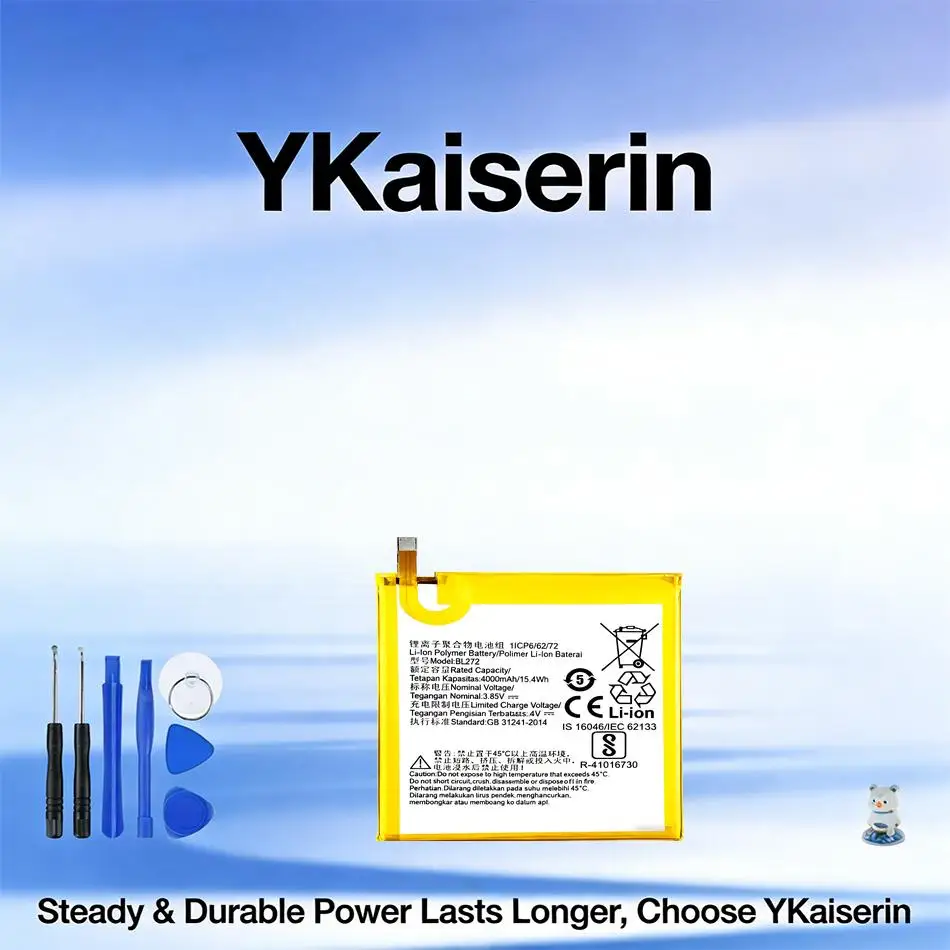 

Mobile Phone Battery BL272 4000mAh For Lenovo Vibe K6 Power K6 K33A42 XT1662 Not Fit For K6 K33a48 K33b36 k33b37