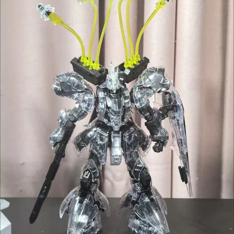 

STAR RG 1/144 MSN-04 Sazabi Silver Metallic Clear Coating Assembly Model Kits Plastic skeleton Action Figure Robot Plastic Model