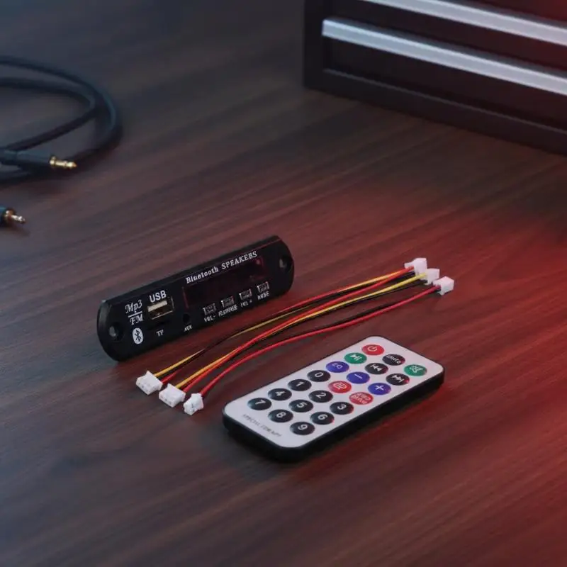 Bluetooth MP3 Decoder Amplifier Board Wireless Car Audio Module FM Radio USB TF Handsfree Music Speaker