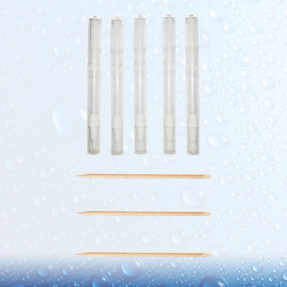 8 Stück Nagellack-Kleber-Applikator-Flasche, Nagelhautöl-Entferner, Maniküre-Stick, Sticks für die Nägel, Reinigung, leere Stifte, Lipgloss-Röhre