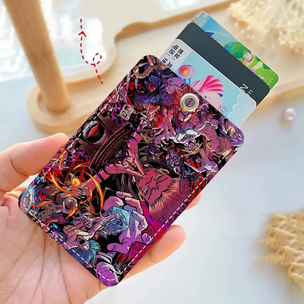 J-Jujutsu K-Kaisen شارة حامل المفاتيح للبنك الأعمال حامل بطاقة العمل بطاقة الطالب واقية بطاقة الحافلة #2