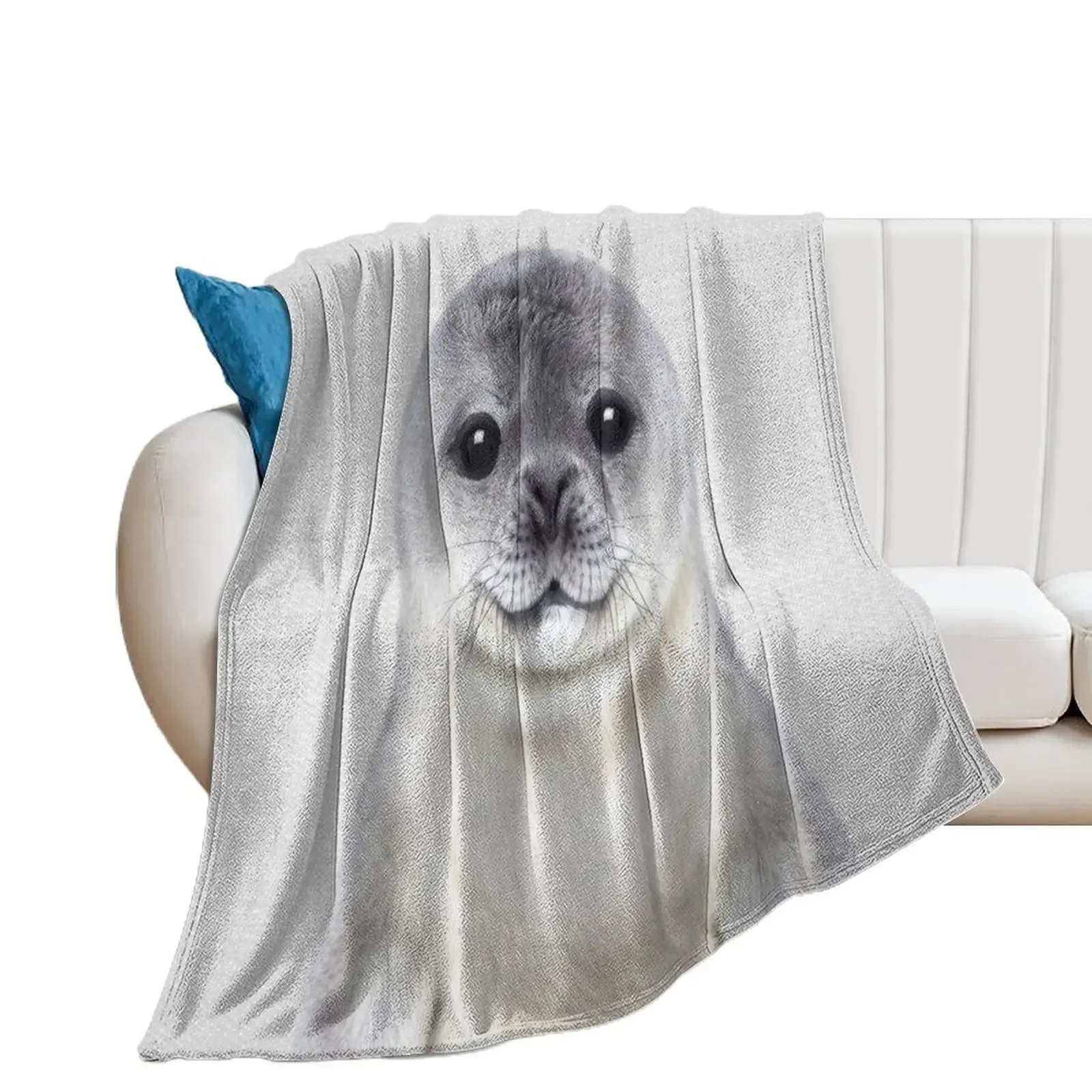 

Baby Seal - Colorful Throw Blanket Winter beds christmas gifts Blankets