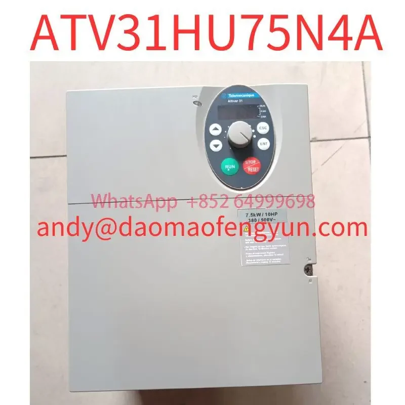 Second-hand test OK ATV31HU75N4A frequency converter 7.5KW