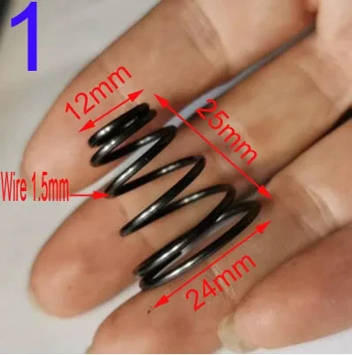 6pcs/pack  conical coil spring conical sprial compression spring double conical spring