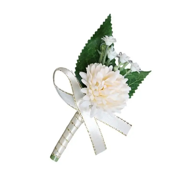 

31BB Wedding Boutonnieres Artificial Flower Arrangement for Wedding Reception Wedding Ceremony Engagement Decors