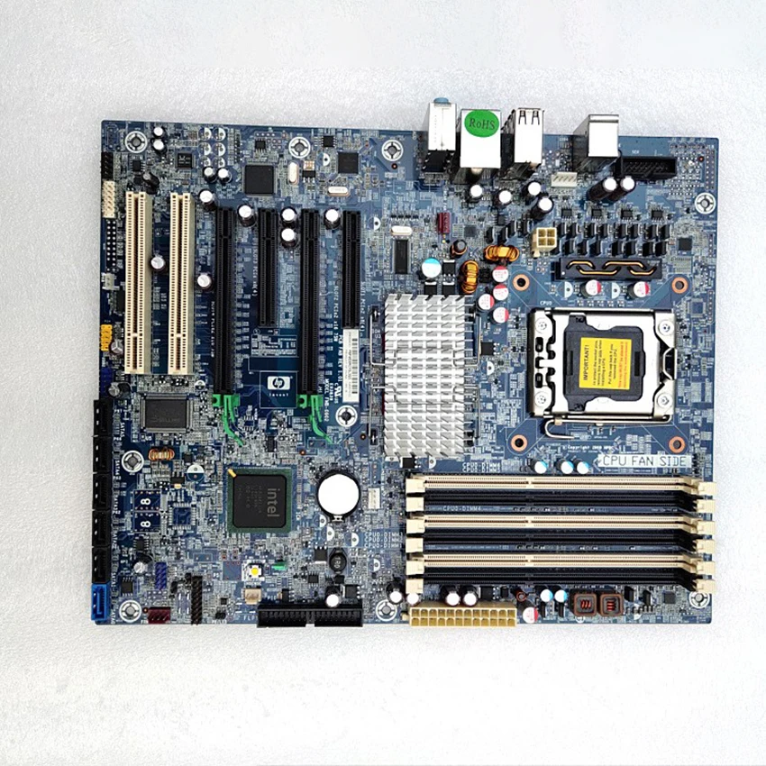 اللوحة الأم لمحطة العمل HP Z400 X58 تدعم 1366 ستة النوى 586968-001 586766-002